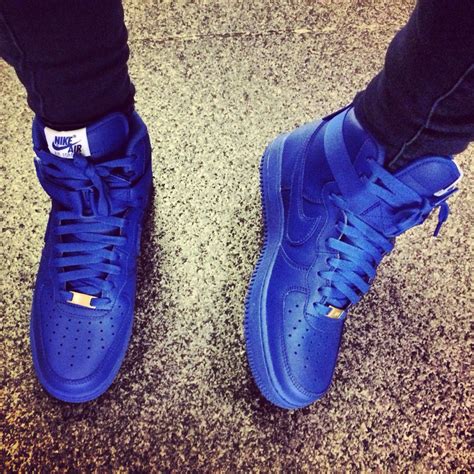 royal blue nike high tops.